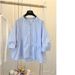 2025 Summer New Korean Version Design Sense Niche Loose Asymmetric Pleated Patchwork Doll Shirt Women's Trend_ecoleips.com