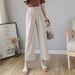 Suitable For All Seasons Summer New Korean Style Socialite Cotton Linen Nine-point Wide-leg For Women Loose Slimming Thin Casual Pants_ecoleips.com