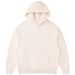 Aria Basics 350g Fleece-lined Oversized Hooded Sweatshirt, Solid Color, Loose Fit, Custom-made, Trendy Brand With Print_ecoleips.com