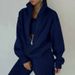 Women's Fleece Hoodie & Jogger Set - Streetwear Casual Outfit For Spring, Soft & Comfortable Two-Piece Lounge Wear_ecoleips.com