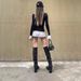 Women's Slim Fit Long Sleeve Polo Collar T-Shirt American Style Preppy Faux Two Piece Flattering Top for Spring Layering_ecoleips.com