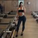 Women's Clothing Color Block Bandeau Yoga Set Padded Top High Waisted Quick Drying Hip Lifting Exercise Pants_ecoleips.com