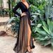 Women's sexy slit gauze polka dot long skirt_ecoleips.com