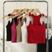 European American Style Camisole With Built-in Chest Pads, Wrap-around Design, Dopamine-inducing, Sexy And Beautiful_ecoleips.com