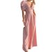 Voya Women's French Elegant Solid Color Slim Fit Short Sleeved Wide Leg Jumpsuit With Multiple Colors To Choose From_ecoleips.com