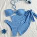 Aria Basics Cross-Border Foreign Trade Two-Piece Sexy Strapless Hot-Selling Three-Piece Bikini Swimsuit Women's Set European And_ecoleips.com