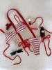 Women's Clothing Sexy Striped Low Waisted Swimsuit Bottoms Tie Front Bikini Set Specialty Fabrics_ecoleips.com