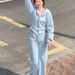 Fashionable Youthful Women's Sportswear Set For Spring, Loose And Slimming Short Hooded Sweatshirt With Wide-Leg Pants,_ecoleips.com