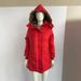 Women's Winter Warm Fleece-Lined Hooded Coat With Faux Fur Trim, Slim Fit Zip-Up Long Sleeve Jacket For Cold Weather_ecoleips.com