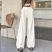 Aria Basics American-style Wide-leg Jeans For Women, New High-waisted Slimming Loose Pleated Casual Straight-leg Pants With A_ecoleips.com