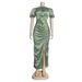 Women's sexy irregular skirt dress evening dress clothing_ecoleips.com