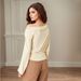Voya European American Spring/summer Long-sleeve Elegant Workwear And Date Outfit, Niche Design, Ruched Waist, One-shoulder_ecoleips.com
