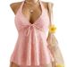 New Women's Style Bikini Swimsuit Sexy Halter Neck Two Piece Set For Vacation Spa Available_ecoleips.com