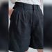 Women's High-Waisted Pure Linen Shorts Old Money Style Twill Loose Straight Leg Designer Pants Summer Commuter Wear_ecoleips.com