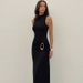 European And American Best-Selling Women's Clothing 2025 New Fashion High-Waisted Twist Knot Sexy Backless Bodycon Dress_ecoleips.com