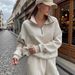 New Women's Casual Fashion Streetwear Patchwork Long Sleeve Sweatshirt And Pants Set European American Style Trendy Wholesale 2025_ecoleips.com