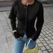 Women's Retro Knitted Sweater Solid Color Relaxed Fit Spring Summer_ecoleips.com