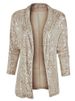 K New Elegant Solid Color Slim Fit Casual Sequin Small Suit Jacket For Women_ecoleips.com