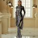 Women's Clothing Long Sleeved Temperament Sexy Tight Long Sequins Self Cultivation Super Long Sleeved Catwalk Evening Dress Dress Female_ecoleips.com