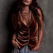 Aria Basics European And American Cross-Border New Women's Velvet Button Sexy Vest_ecoleips.com