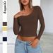 Diyun European And American Y2K Hot Girl Slim-Fit Long-Sleeve Base Shirt T-Shirt Women's Fashion 2025_ecoleips.com