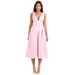 2025 Summer New Slim-Fit Strap European And American Style Fashionable Solid Color V-Neck Elegant Dress_ecoleips.com