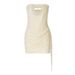 Women's Sexy Hollow-Out Heart Rhinestone Bustier Bodycon Dress With Lace Trim_ecoleips.com