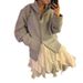 Women's French Sweet Ruffled Lace Trim Chiffon Tiered Midi Skirt – Vintage Paneled Flowy Skirt_ecoleips.com