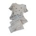 Women's Clothing Butterfly Printed Hot Drilling Short-Sleeved Suit Women's Summer Age-Reducing Wide-Leg Pants Sports Two-Piece Set_ecoleips.com