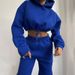 Women's Hooded Sweater Set Two-piece Set_ecoleips.com