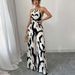 Women's Clothing Zebra Pattern Suspender Jumpsuit Spring And Summer Lace Wide Leg Trousers Women's Clothing_ecoleips.com
