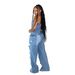 Women's Clothing Casual Fashion Tube Top Women's Slim Denim Jumpsuit Overalls_ecoleips.com