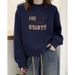 High-end Pure Cotton Red Sweatshirt Women, Autumn And Winter 2026 New Model, Fleece-lined, Thickened, Loose-fitting,_ecoleips.com