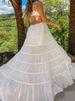 Vacation V-neck Sleeveless Suspender Women's Dress Fashion Lace Patchwork Party Dress Backless Hollow High Waist Sexy Long Dress_ecoleips.com