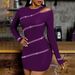 2021 . Cross-Border European And American Autumn Winter New Rhinestone Slim Fit Bodycon Off-Shoulder_ecoleips.com