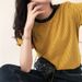 Striped Women's Summer Loose Korean Version Of Short Sleeve Color Matching Half Sleeve Women's T-Shirt Jacket Wholesale_ecoleips.com