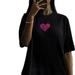 Southeast Asia Back Pack Collar Loose Short Sleeve Women Summer New Round Neck Casual Top T-Shirt_ecoleips.com