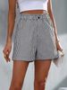 Aria Basics Aria Basics 2024 European And American Summer New Cross-Border Casual Pocket Striped Shorts Women's Fashion_ecoleips.com