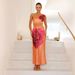 Summer Sexy Vacation Style Long Dress Solid Color Printed Strapless Soft Aesthetic Women's Clothing Feminine_ecoleips.com