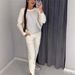 2024 European American Hot-Selling Spring And Autumn Fashion Casual Solid Color Rhinestone Long Sleeve Round Neck_ecoleips.com