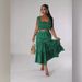 YZ1364 Women's Fashion Wrap Chest Patchwork Dress Two-Piece Set With Pockets_ecoleips.com