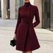 2026 European American Cross-border Independent Site SHEIN Elegant Autumn And Winter Long-sleeve Casual Dress_ecoleips.com