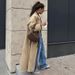 Women's Khaki Trench Coat Spring Autumn Style Mid-Length Single-Breasted British Elegant Outerwear Instagram Worthy_ecoleips.com