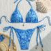 New Women's Printed Bikini Set Strappy Two Piece Swimsuit Quality Swimwear_ecoleips.com