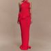 Summer New Arrival Women's Long Halter Neck Dress European American Style Backless Fashion Fishtail Skirt_ecoleips.com