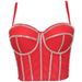 Lu Qiuguo Women's Strapless Bra, Slim-Fit French Fishbone Sexy Corset With Straps DB1276_ecoleips.com