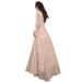 Women's Light Luxury Niche Style Long Sleeved Evening Gown French Elegant Pink Summer New Wedding Party Wear_ecoleips.com