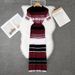 Women's Slim Fit Striped Knit Dress Elegant Sweater Dress With Short Sleeves Foreign Trade Women's Clothing Skirt_ecoleips.com