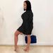 Women's Autumn/Winter Casual Printed Dress Urban Style Letter Print Thin Material Elegant Fashion Thin Dress For Summer_ecoleips.com