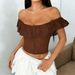Cross-Border Foreign Trade Hot Girl Sexy Off-Shoulder Strap French Ruffle Button Waist Slimming Tank Top Z0879_ecoleips.com